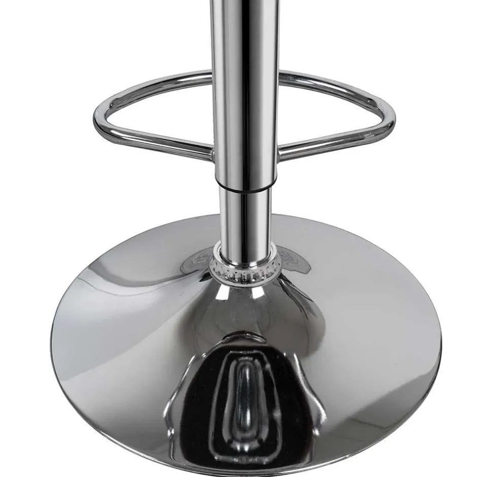 Wohnen Armlehnen Barstuhl in Braun & Chrom - Usavina (2er Set)