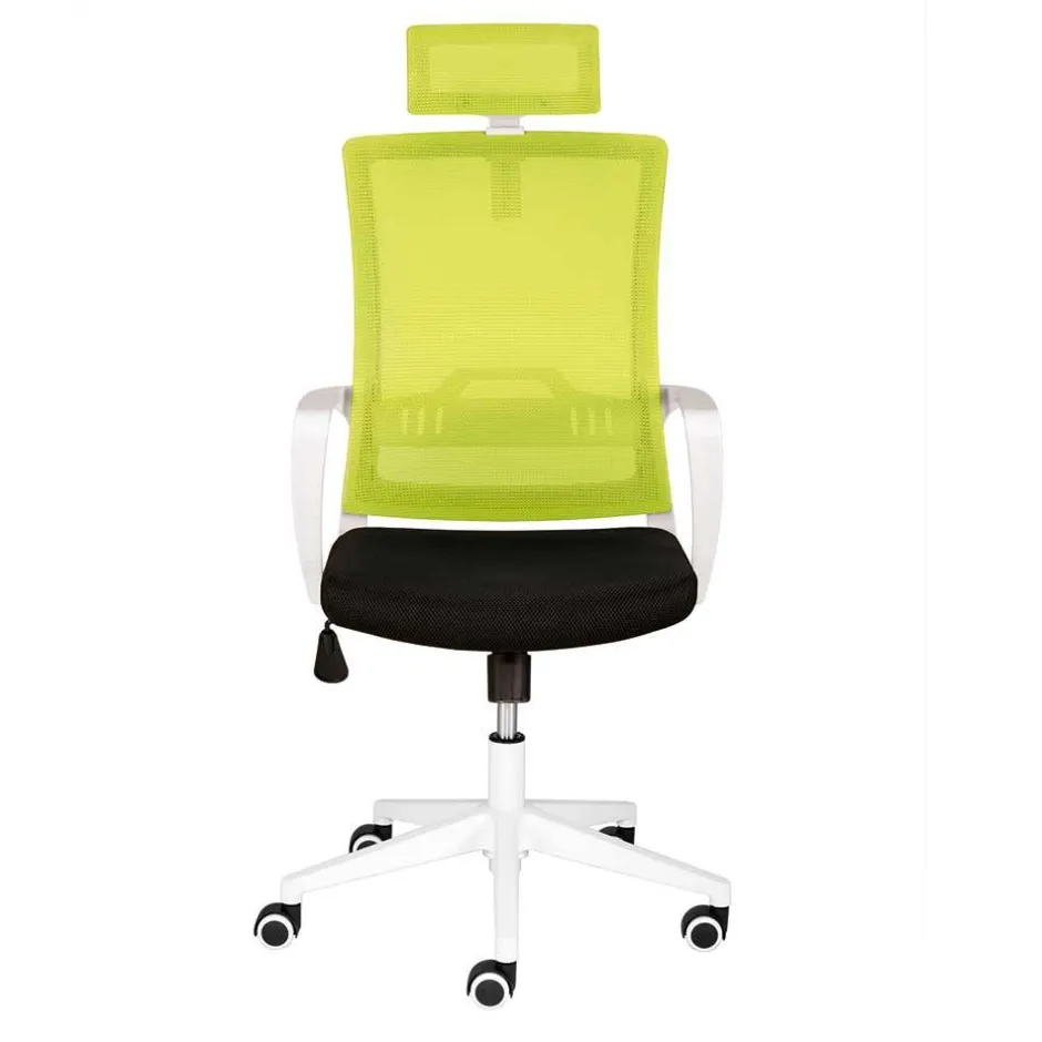 Armlehnen Computerstuhl in Hellgrün & Schwarz - Veronica^Wohnen Best