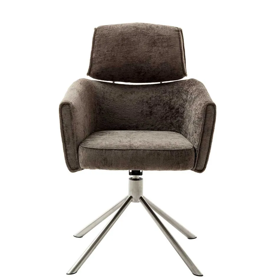 Armlehnen Drehstuhl in Braun - Arjama (2er Set)^Wohnen Best