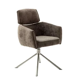 Armlehnen Drehstuhl in Braun - Arjama (2er Set)^Wohnen Best