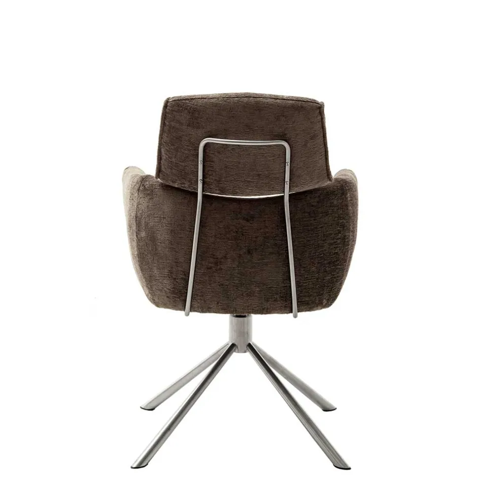 Armlehnen Drehstuhl in Braun - Arjama (2er Set)^Wohnen Best