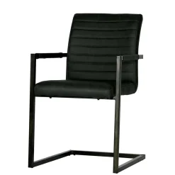 Armlehnen Freischwinger in Anthrazit - Birte (2er Set)^Wohnen Clearance