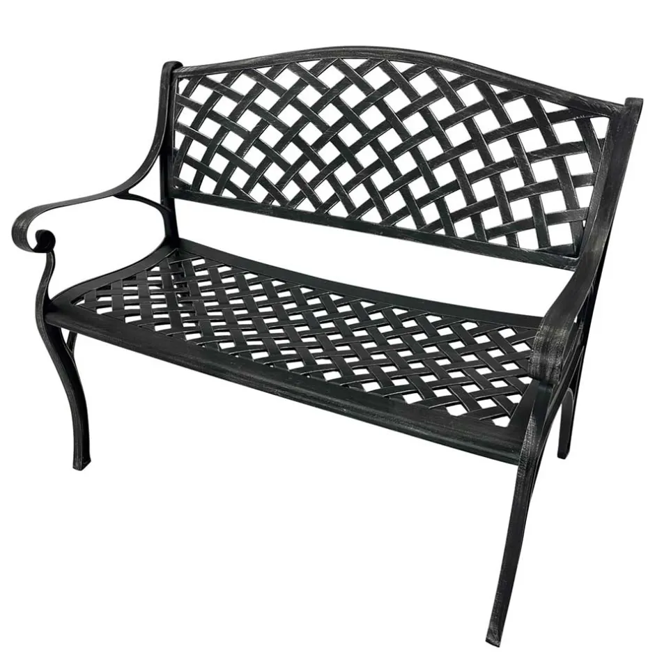 Armlehnen Parkbank im Vintage Look - Mora^Wohnen Online