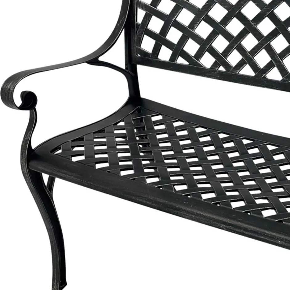 Armlehnen Parkbank im Vintage Look - Mora^Wohnen Online