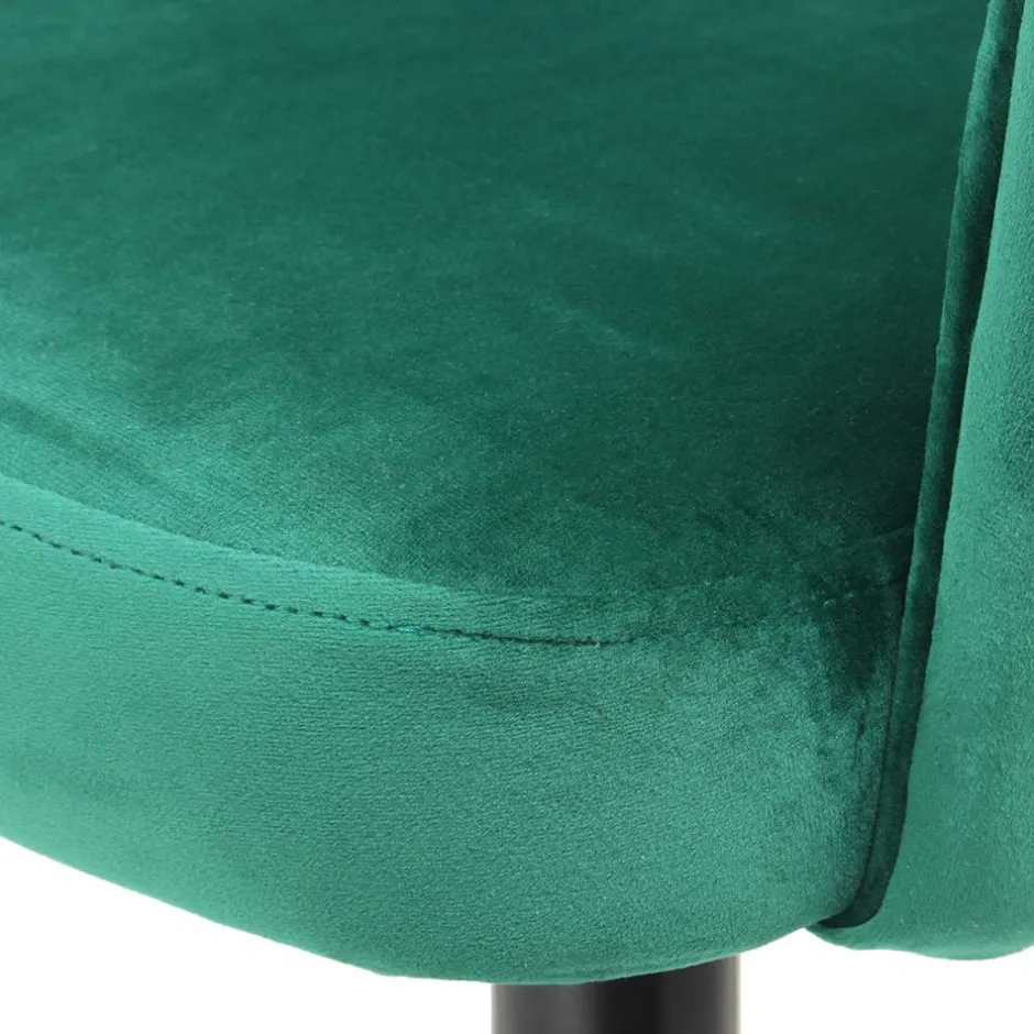 Armlehnen Polsterstuhl mit Samt Grün - Vianada (2er Set)^Wohnen Online