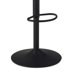 Armlehnen-Barstuhl aus grauem Samt - Dana^Wohnen Discount