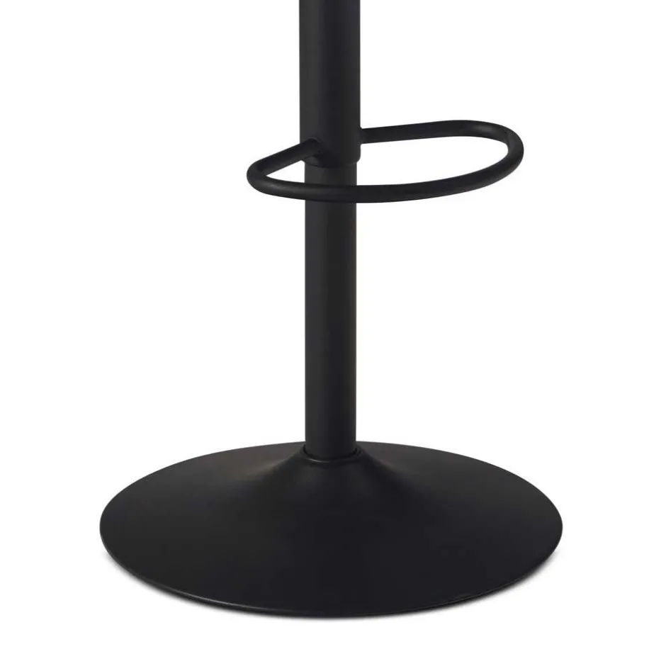 Armlehnen-Barstuhl aus grauem Samt - Dana^Wohnen Discount