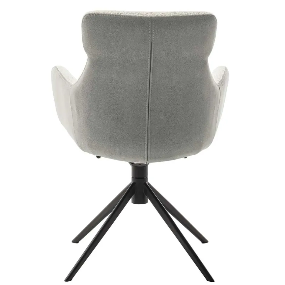 Wohnen Armlehnen-Drehstuhl in Lichtgrau - Plicardo (2er Set)