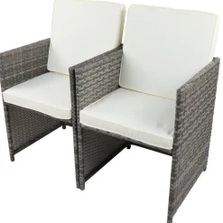 Wohnen Armlehnen-Gartenstuhl aus Kunstrattan - Svanlau (2er Set)