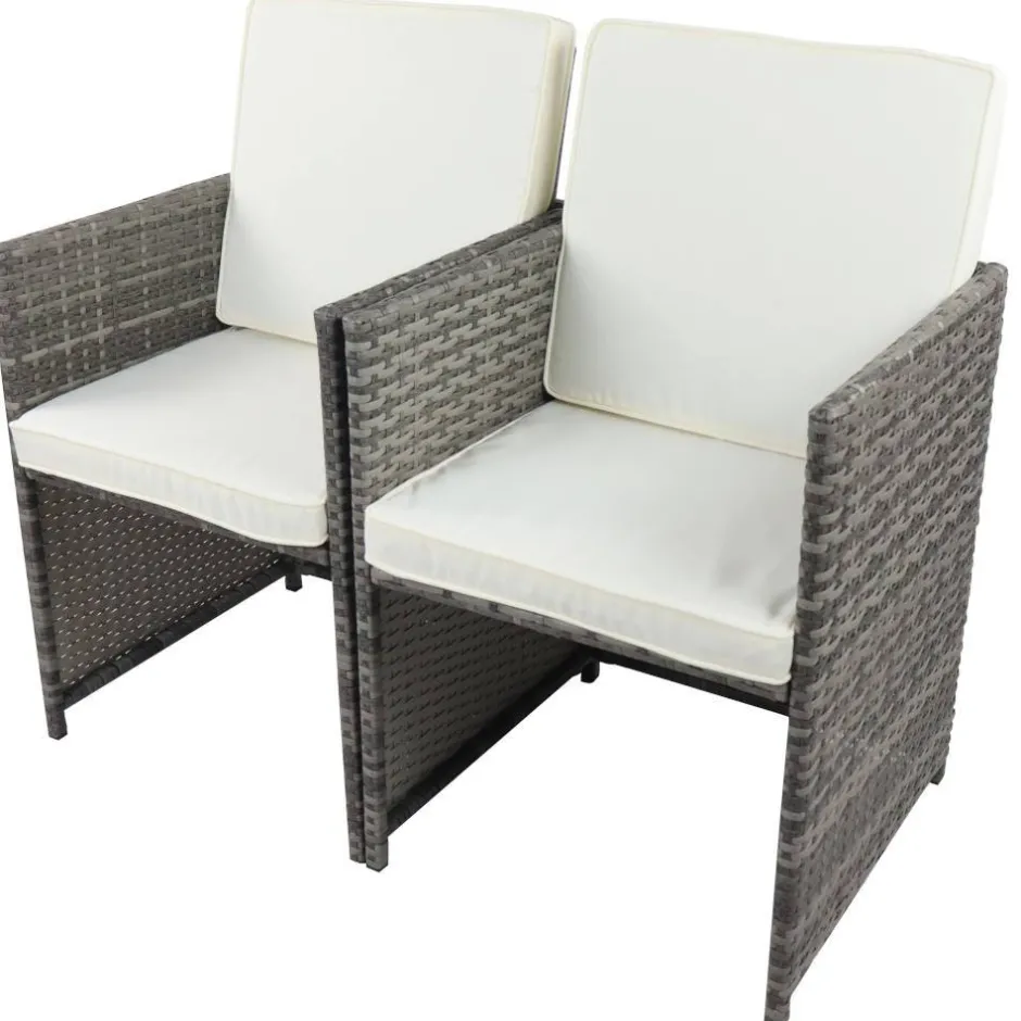 Wohnen Armlehnen-Gartenstuhl aus Kunstrattan - Svanlau (2er Set)