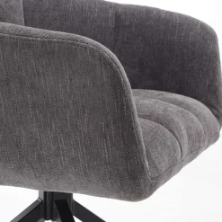 Armlehnen-Küchenstuhl in Grau - Doinera (2er Set)^Wohnen Outlet