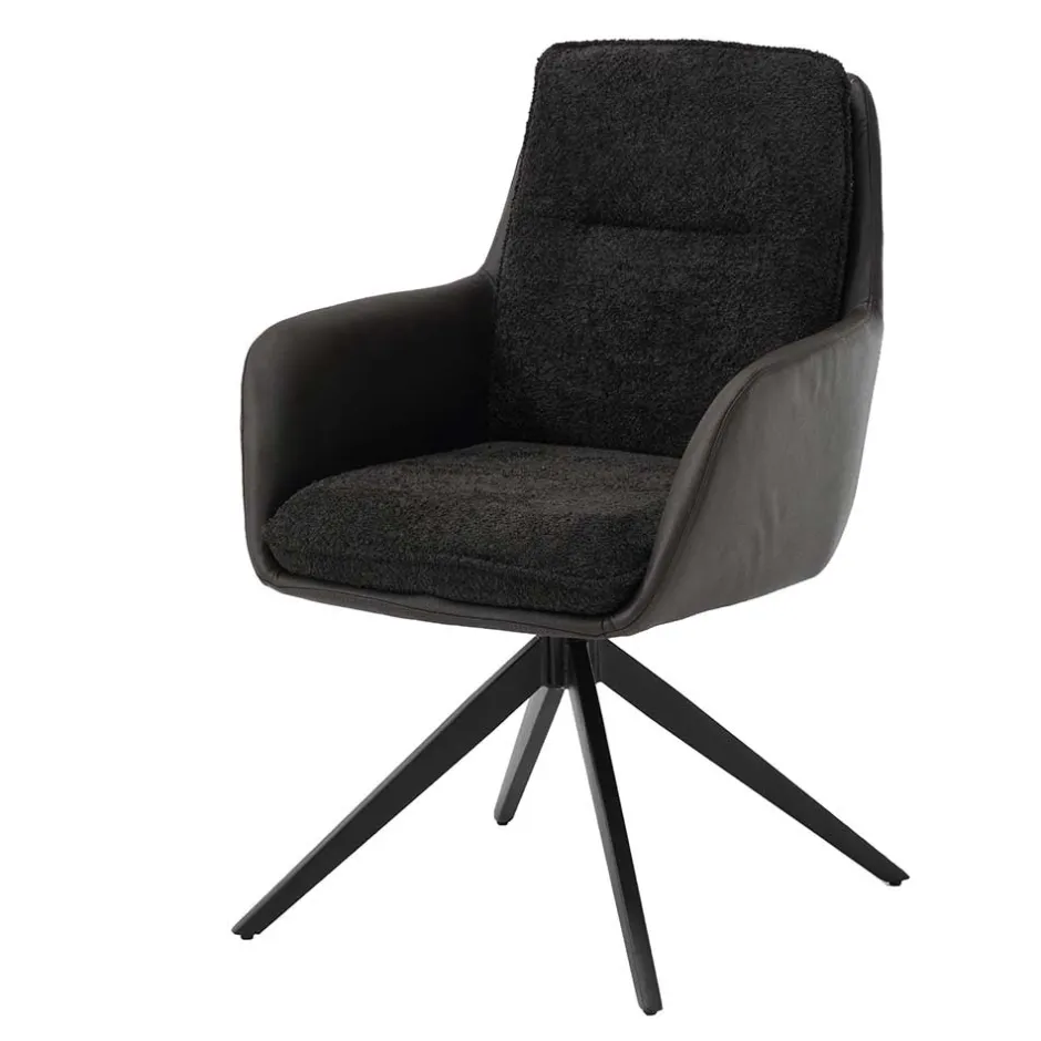 Armlehnenstuhl - drehbar um 180 Grad - Harry (2er Set)^Wohnen Outlet