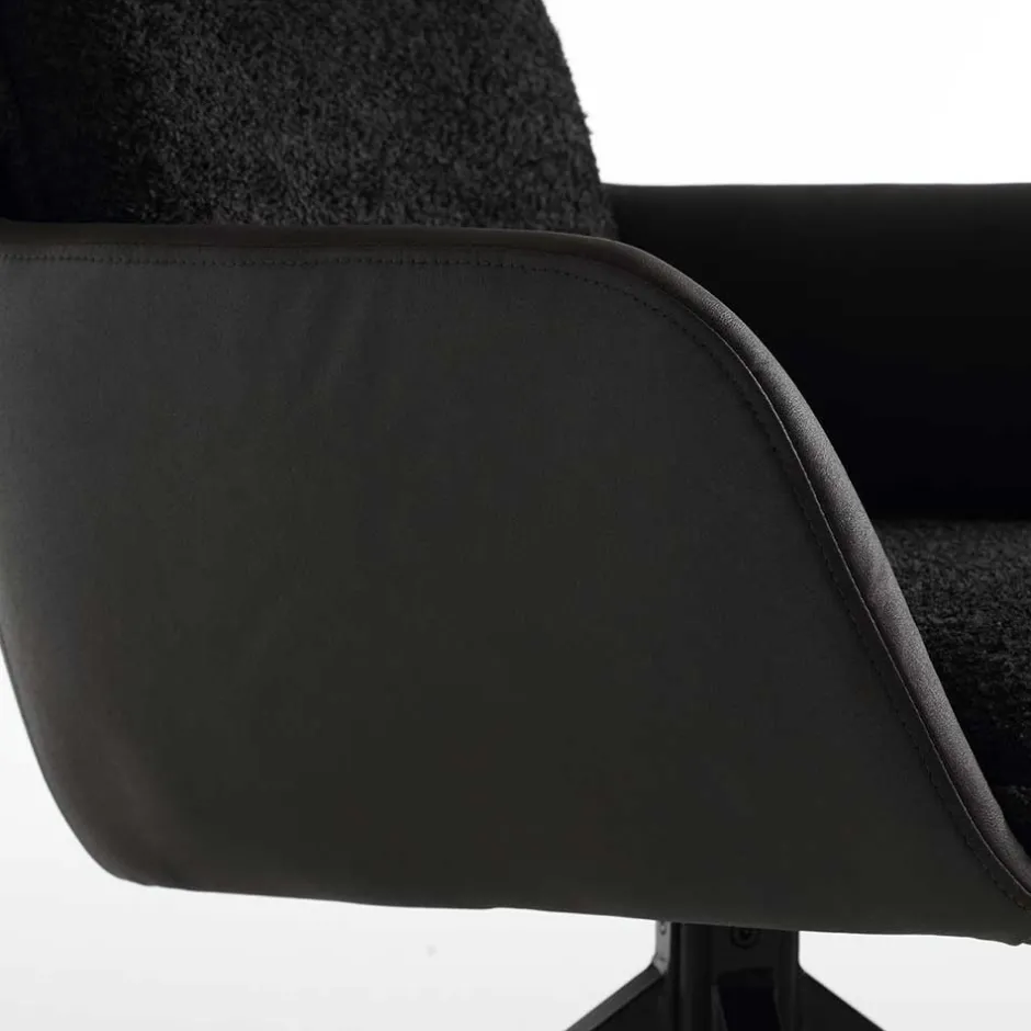 Armlehnenstuhl - drehbar um 180 Grad - Harry (2er Set)^Wohnen Outlet