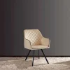 Armlehnenstuhl aus Samt in Beige - Ortenza^Wohnen Clearance