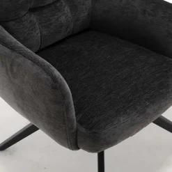 Armlehnenstuhl in Anthrazit Chenille - Amstado (2er Set)^Wohnen Sale