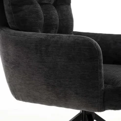 Armlehnenstuhl in Anthrazit Chenille - Amstado (2er Set)^Wohnen Sale