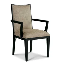 Armlehnenstuhl in Beige und Schwarz - Cadona^Wohnen Sale