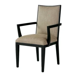 Armlehnenstuhl in Beige und Schwarz - Cadona^Wohnen Sale