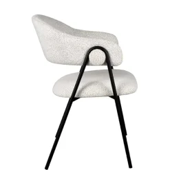 Armlehnenstuhl in Cremeweiß Boucle - Farmer (2er Set)^Wohnen Sale