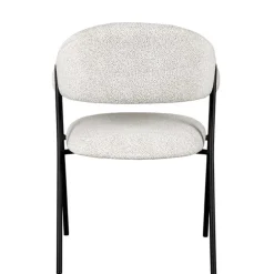 Armlehnenstuhl in Cremeweiß Boucle - Farmer (2er Set)^Wohnen Sale