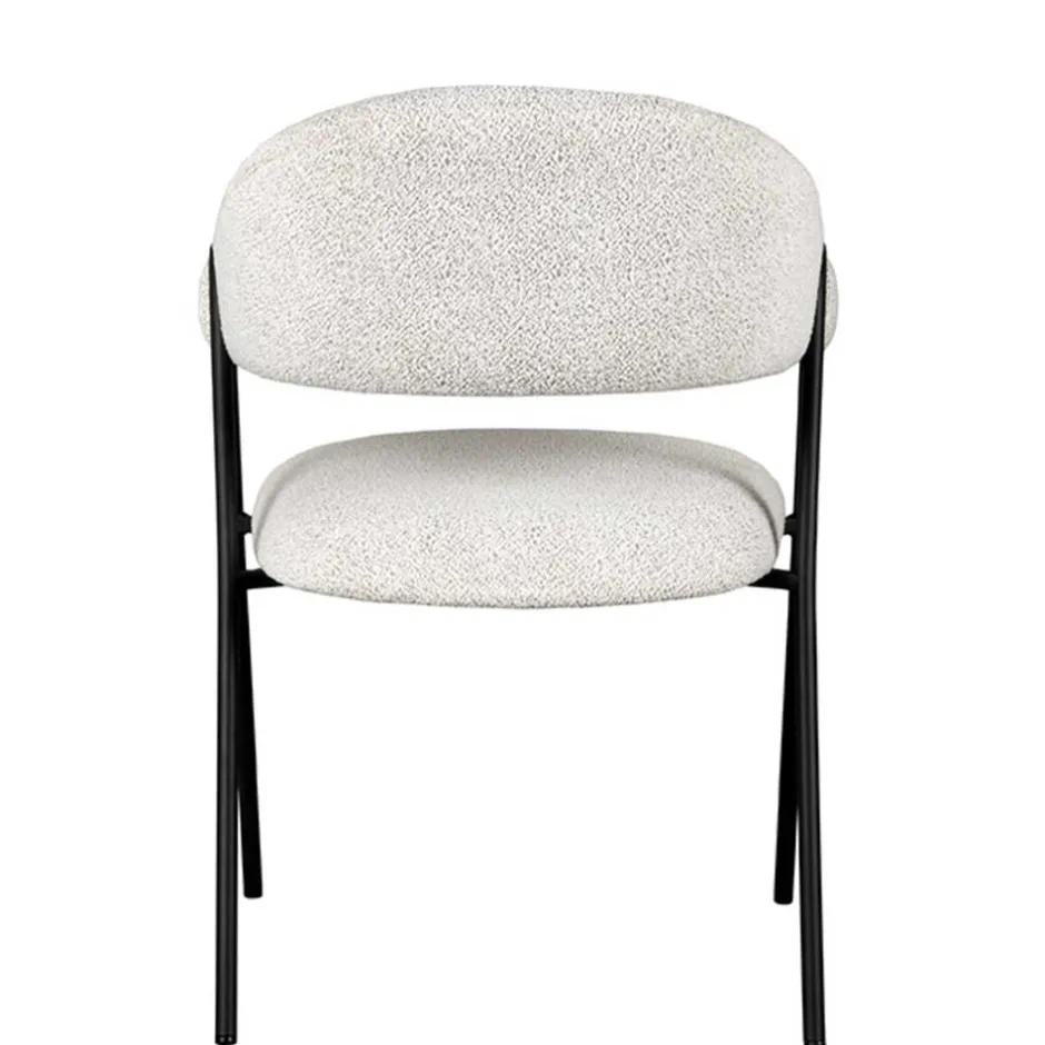 Armlehnenstuhl in Cremeweiß Boucle - Farmer (2er Set)^Wohnen Sale