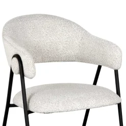 Armlehnenstuhl in Cremeweiß Boucle - Farmer (2er Set)^Wohnen Sale