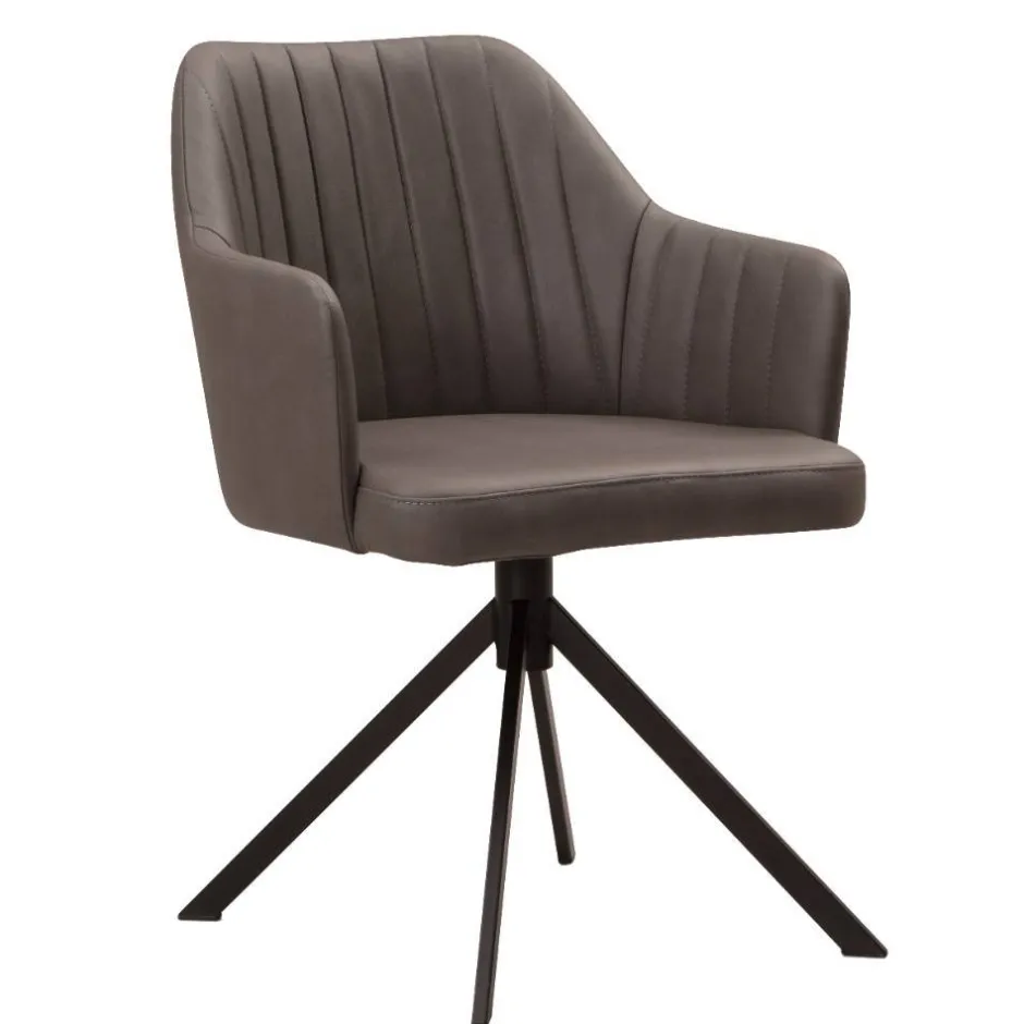 Wohnen Armlehnenstuhl in Dunkelbraun - Tadahiro