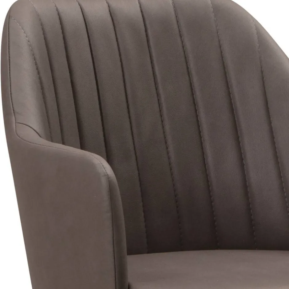 Wohnen Armlehnenstuhl in Dunkelbraun - Tadahiro