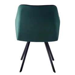 Wohnen Armlehnenstuhl in Dunkelgrün mit Schwarz - Saliaora