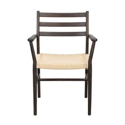 Wohnen Armlehnenstuhl in Eiche Dunkel - Gardaz