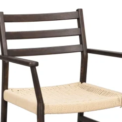 Wohnen Armlehnenstuhl in Eiche Dunkel - Gardaz