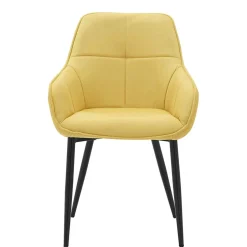 Armlehnenstuhl in Gelb Leinenstoff - Campiona^Wohnen Best