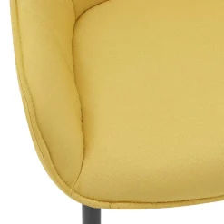 Armlehnenstuhl in Gelb Leinenstoff - Campiona^Wohnen Best
