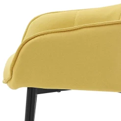 Armlehnenstuhl in Gelb Leinenstoff - Campiona^Wohnen Best