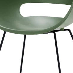 Armlehnenstuhl in Grün & Schwarz - Foskany (4er Set)^Wohnen Clearance