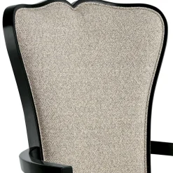 Armlehnenstuhl in Hellgrau und Schwarz - Tuscano^Wohnen Sale