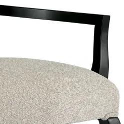 Armlehnenstuhl in Hellgrau und Schwarz - Tuscano^Wohnen Sale