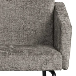 Wohnen Armlehnenstuhl in Taupe Webstoff - Kalindo (2er Set)