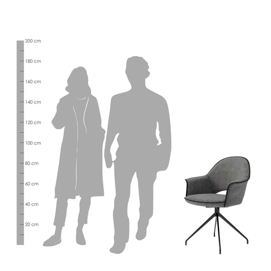 Armlehnenstuhl um 180 Grad drehbar - Watenora (2er Set)^Wohnen