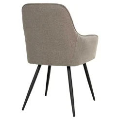 Armlehnstühle in Graubraun Stoff - Vojeco (2er Set)^Wohnen Best