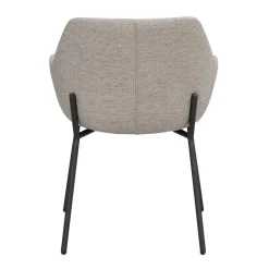 Armlehnstuhl aus Webstoff Hellgrau - Beau (2er Set)^Wohnen Best