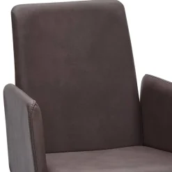 Wohnen Armlehnstuhl in Dunkelbraun und Wildeiche - Willy