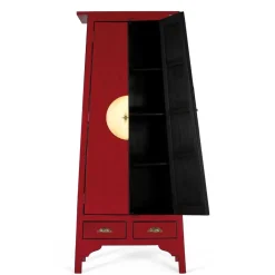 Asia Design Schrank in Rot Massivholz - Iscian^Wohnen Hot