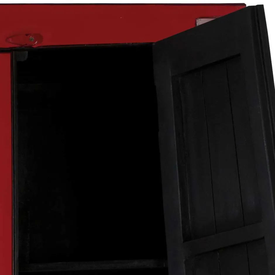 Asia Design Schrank in Rot Massivholz - Iscian^Wohnen Hot