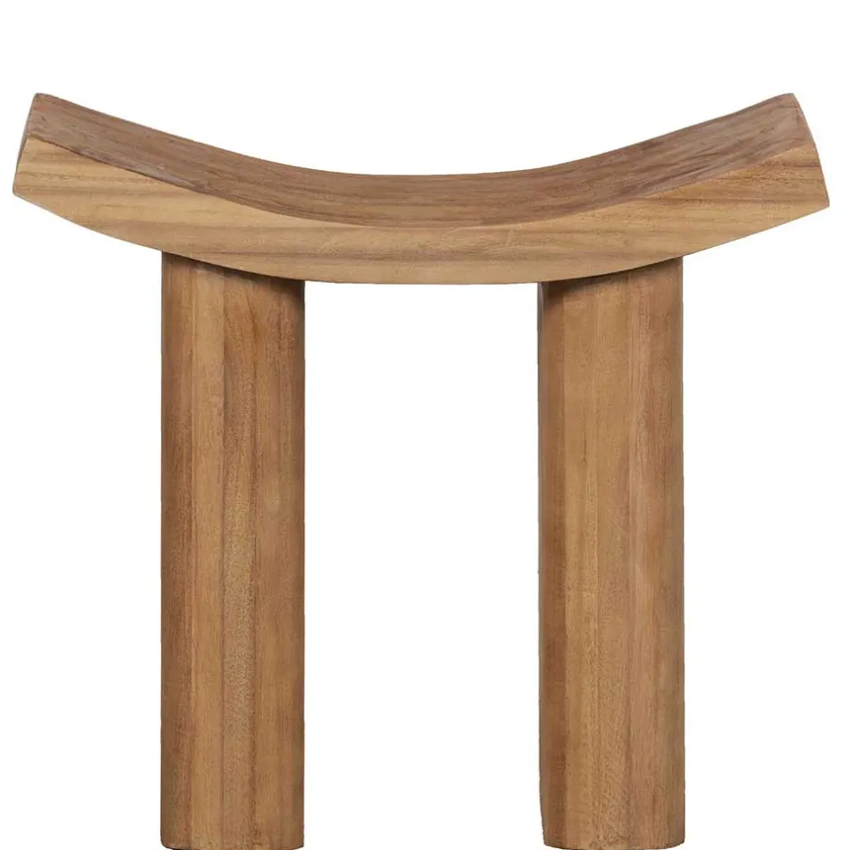 Wohnen Asiatischer Hocker aus Paulownia massiv - Dualko