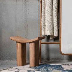 Wohnen Asiatischer Hocker aus Paulownia massiv - Dualko