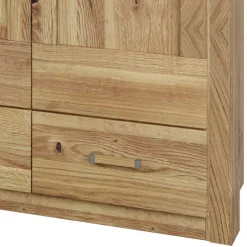 Asteiche Schlafzimmerschrank mit Spiegel - 5-türig - Zamron^Wohnen Clearance