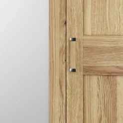 Asteiche Schlafzimmerschrank mit Spiegel - 5-türig - Zamron^Wohnen Clearance