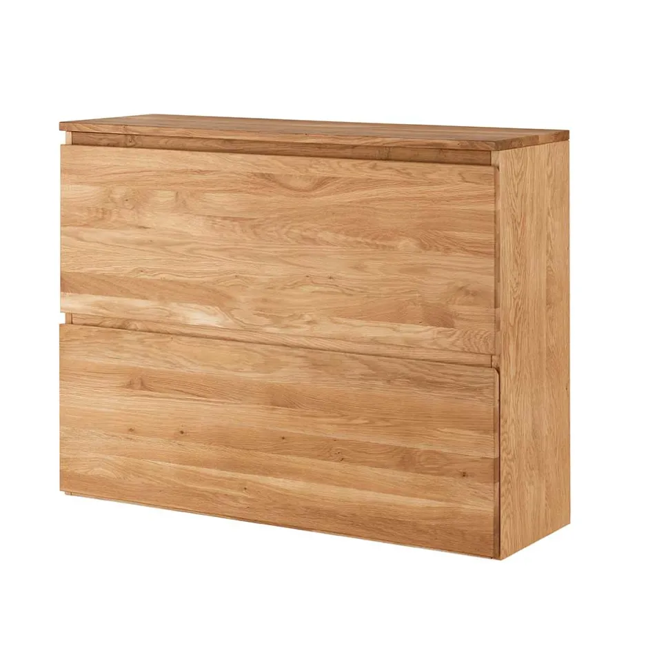 Asteiche Schuhschrank für die Wandmontage - Sotunes^Wohnen Sale