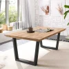 Asteiche Sofatisch im Industrial Design - Ceraldina^Wohnen Clearance